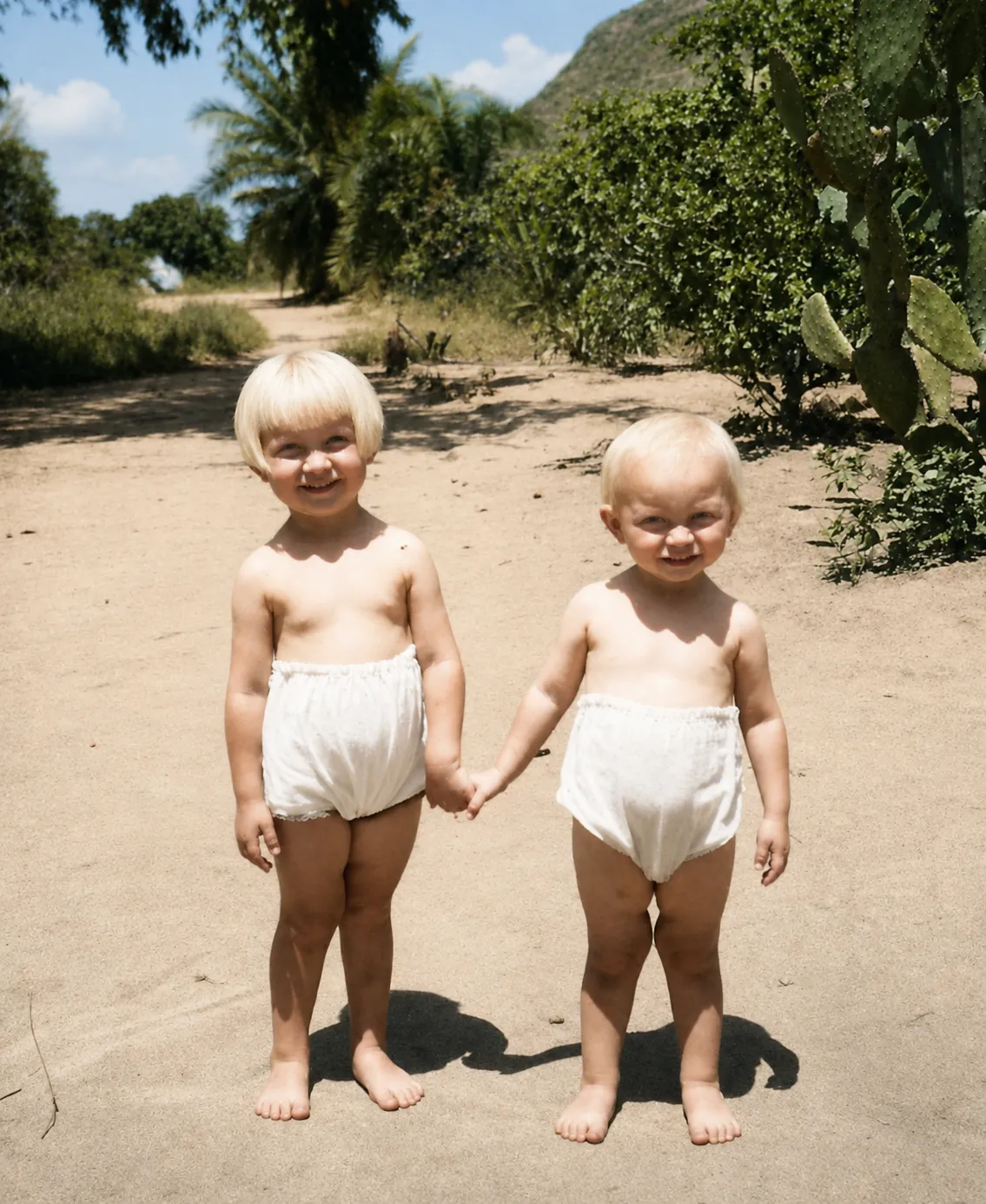 Józef and Maria Czerniachowicz as small children at Koja, Uganda.